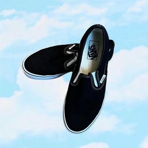 Vans Black Slip ons